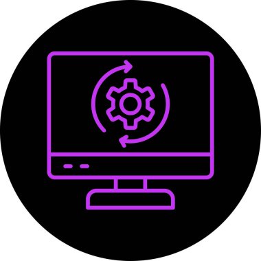 seo modern simgesinin vektör illüstrasyonu