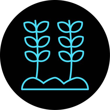 Bitki. Web simgesi basit tasarım