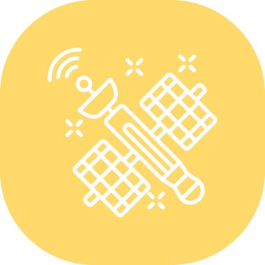 uydu simgesi vektör illüstrasyonu