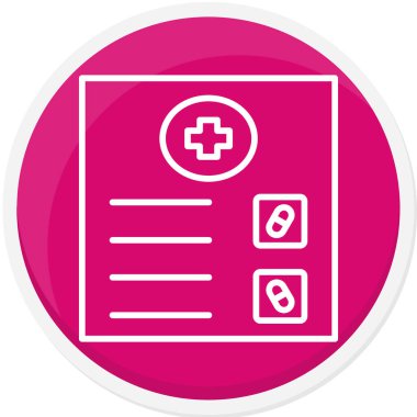 medical clipboard. simple illustration