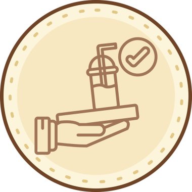 su musluğu vektör simgesi modern basit tasarım, vektör