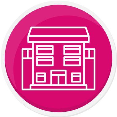 Ev. Web simgesi basit illüstrasyon