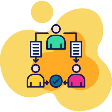 Doldurulmuş ağ bağlantısı simgesi - ana hat biçimi