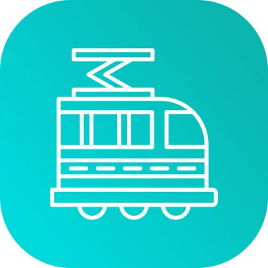 tren simgesi soyut arkaplanda izole edildi