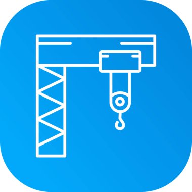 vektör yapı vinç simgesi