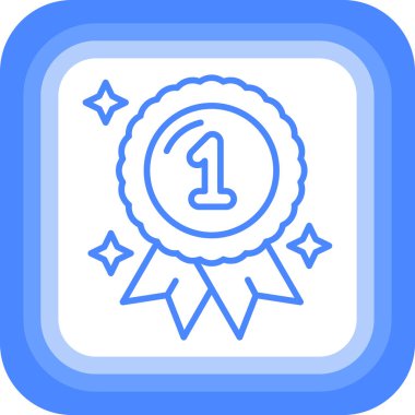 Rozet. Web simgesi basit illüstrasyon