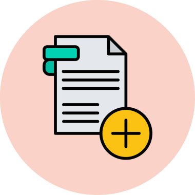 Vektör belgesi Simge illüstrasyonu