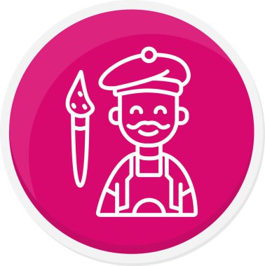 Bıçaklı bir adamın vektör çizimi