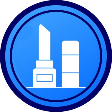 anıt simgesi mavi vektör