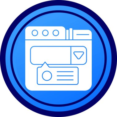 Tarayıcı web sayfası simgesi pürüzsüz - taslak biçimi