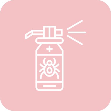 Spreyli antibakteriyel sabun dezenfeksiyon için ikon vektör tasarımı