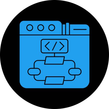 Geliştirme için web simgesi, vektör illüstrasyonu