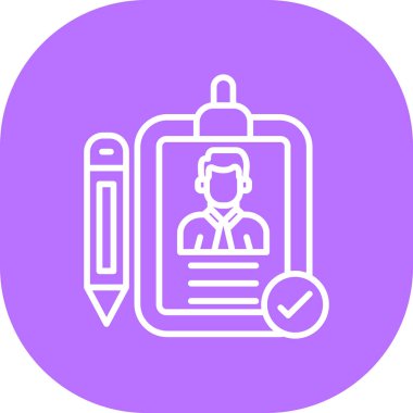 Kontrol listesi simgesi vektör illüstrasyonu