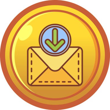 Posta simgesinin vektör illüstrasyonu