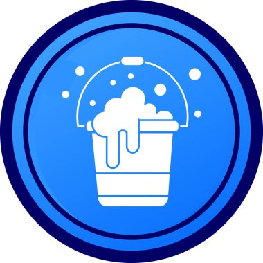 Mavi bulut simgesinin vektör çizimi