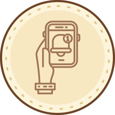 Cep telefonu. Basit resimleme