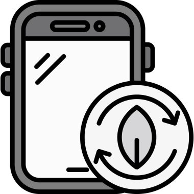 cep telefonu simgesi. Basit resimleme