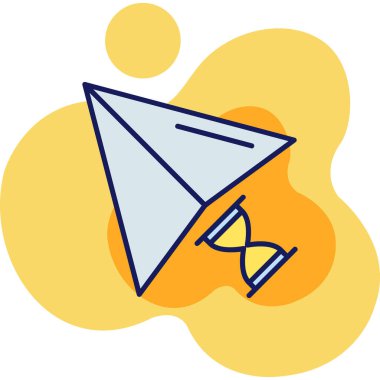 Uçak uçan vektör simgesi