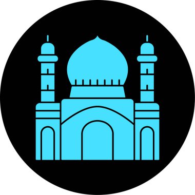 Cami simgesi vektör illüstrasyonu