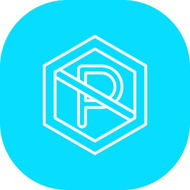 Bir p harfinin vektör illüstrasyonu