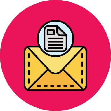 E- posta simgesi vektör illüstrasyonu