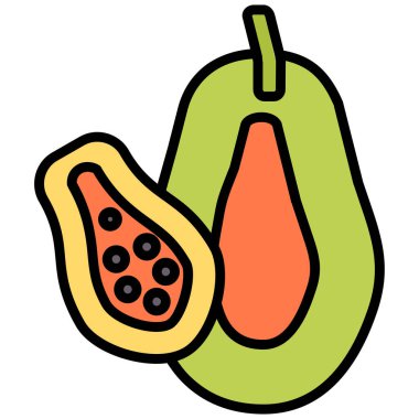 avokado sağlıklı yiyecek ikonu