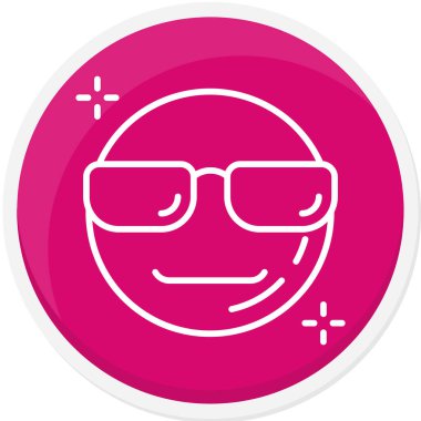 Gözlük. Web simgesi vektör illüstrasyonu