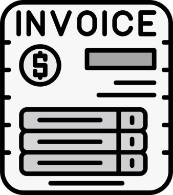 fatura vektör simgesi kolayca düzenlenebilir ya da değiştirilebilir