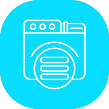 Vektör çamaşır makinesi simgesini