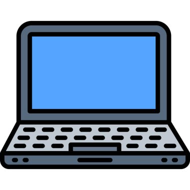 Dizüstü bilgisayar beyaz arkaplanda izole edildi