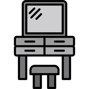 mobilya kutsal kişilerin resmi, vektör çizim