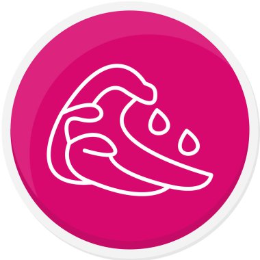 Bir et simgesinin vektör illüstrasyonu