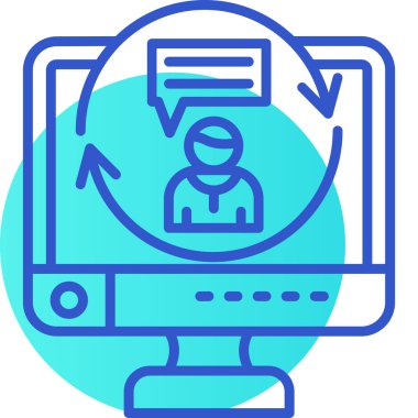 İnternet web simgesi basit illüstrasyon