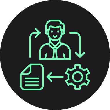 Modern simgenin vektör illüstrasyonu