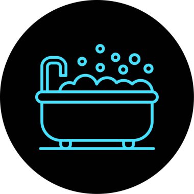 vektör Küvet Simgesi illüstrasyonu