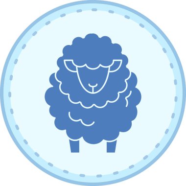 koyun vektör resimleme simgesi