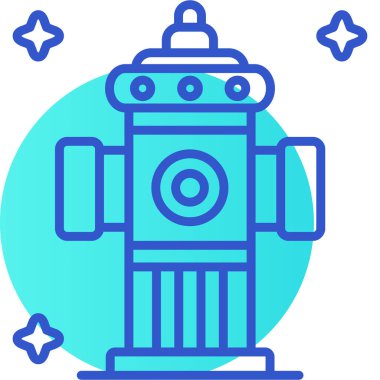 robot. Web simgesi basit illüstrasyon
