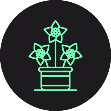 Kaktüs simgesinin vektör illüstrasyonu