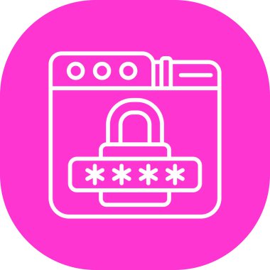 parola ikonu vektör illüstrasyonu