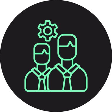 Takım çalışmasının vektör illüstrasyonu