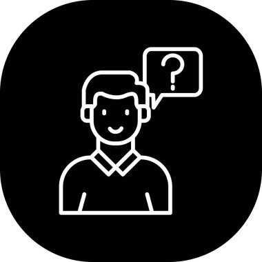 Şeffaf bir arkaplanda soru vektörü simgesi