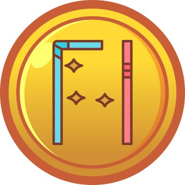 Modern bir simgenin vektör illüstrasyonu