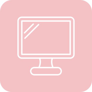 vektör lcd simgesi illüstrasyonu