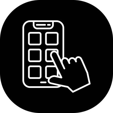 cep telefonu vektör simgesi. düz resimleme izole edildi.