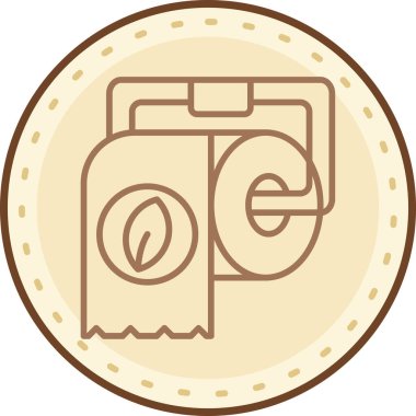 Bir kahve makinesi simgesinin vektör çizimi