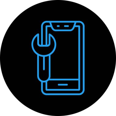 akıllı telefon simgesi vektör illüstrasyonu