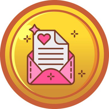 içinde kalp simgesi olan mektup zarfı