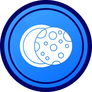 Ay Ağı simgesi, basit illüstrasyon