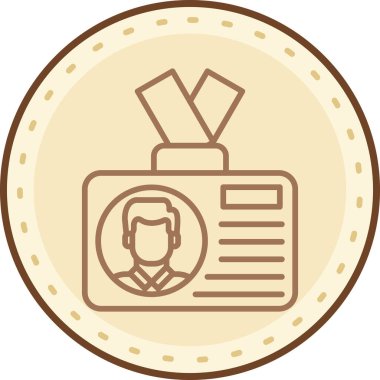 Rozet. Web simgesi basit illüstrasyon