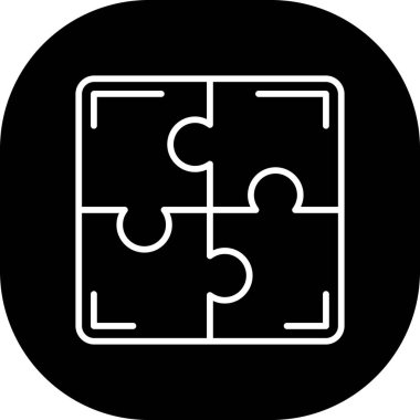 yapboz parçası vektör çizimi